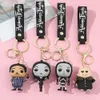 Woensdag Adams Keychain Addams Family3d DropStick Toy Anime Perifere pop handgemaakte hanger Groothandel