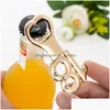 Ouvre-bouteille de bière domestique Numéro 18 Tire-bouchon doré portable Adt Party Gift Hangable Kitchen Tool Dhs Drop Deliv Dhgarden Dhngp