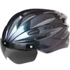 Cycling Helmets GUB K80 Bike Helmet with Visor Magnetic Goggles MTB Road Bicycle Cycling Safety Helmet Integrally-molded 58-62cm for Men Women P230419