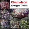 5KLEUREN Chameleon Glitter Gemengde Metallic Glans Zeshoekige Vorm Nail Art voor Ambachtelijke Decoraties Make-up Schminken DIY Accessoires8328586