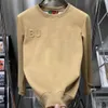 Felpa con cappuccio da uomo firmata Swater tinta unita ricamo sigillo in acciaio felpa tuta pullover felpa con cappuccio di marca 100% puro cotone felpe di alta qualità