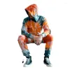 Men's Tracksuits 3 D Digital Printing To Dye The Gradient Europe And United States Men's Fleece Suit For Foreign Trade