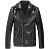 Mauroicardi Printemps Cool Noir En Cuir Biker Veste Hommes Fermeture À Glissière À Manches Longues Ceinture Automne Doux Faux Vestes En Cuir Pour Hommes Marque 231118