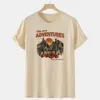 Kvinnors T-skjortor tar fler äventyr Western Desert Mountain T-shirts Kvinnor Vintage utomhus vandringsskjorta Summer Retro Boho Graphic Tees