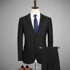 Мужские костюмы Blazers Classic Men Formal Supt Bupt Bunders Сплошная профессия бизнес белый трудовой платье свадьба жених на продажу