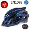 Hełmy rowerowe Batfox Cylling Helmet Ultralight with Back Lights Men Men Road Road MTB rowerowy hełm rowerowy Kapelusz Bezpieczeństwo Profesjonalny rower Helm P230419