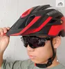 Велосипедные шлемы Batfox Bicycle Helme Ультрасорный горный велосипед MTB с регулируемым ночным задним платья для мужчин и женщин.