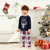 Bijpassende familie-outfits Vrolijke kerstpyjamaset Nachtkleding Ouder-kind pyjama Lookkleding Jaarkostuum 2-delige pakken 231118
