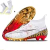 Klänningsskor Aliups storlek 35-46 Golden Soccer Shoes Sneakers Cleats Professionella fotbollsstövlar Män barn Futsal Football Shoes for Boys Girl 230419