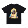 Heren T-shirts Holy Mother Print losse casual ronde nek met korte mouwen T-shirt man T230419