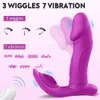 Wiggling Wearable Vibrator Mimic Finger - Sexig Slave Sam Tyst trosvibrator med avlägsna, 3 Wiggling 7 Vibration G SPOT Vibrator