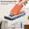 Magnetic Phone Stick on Wallet Stand (HaloLock) MagSafe Wallet and Adjustable Stand Kartenhalter aus Leder