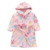 Piżama dziecięce szaty kąpielowe flanelowe zimowe dziecko śpiące szaty niemowlęce domowe ubrania koszuli nocne dla chłopców dziewczęta 1 7 yyears dziecko 231118