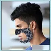 Máscaras de diseñador Mascarilla de boca visible con ventana transparente para lectura de labios Amigo sordo Antipolvo Reutilizable Lavable Ers Wired Dro Dhei1