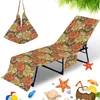 Housse de chaise de plage en microfibre, motif de fruits, pour fête d'été, bain de soleil, piscine, 75x200cm