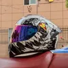 Bisiklet kaskları profesyonel güvenlik çift lens yarış motosiklet kask kros tam yüz kask kapakete nokta onaylı casco moto 231118