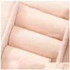 Jewelry Boxes Portable Mini Box Ring Organizer Earrings Storage Case Packaging Earring Holder Gifts Cases Drop Delivery Display Dh8Vl