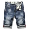 Herren Shorts Herren Stretchy Kurze Jeans Mode Lässig Slim Fit Hochwertige Elastische Denim Shorts Männliche Marke Sommerkleidung 230419