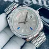 Diamond Watch Automatic Mechanical 36mm Men Wristwatch Stainless Steel Designer Wristband Montre de luxe Casual Bracelet Business Wristwatches