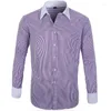 Herrenhemden 2023 Streifen für Herrenbekleidung Oberteile Camisa Masculina Blusas Ropa Camisas De Hombre Chemise Homme Blusen Langarm-T-Shirts