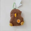 Wombat Family Platypus Pouch Badger Koala Plush Doll Telescopic Card Bag Zero Wallet Storage Bag