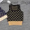 Dames T-shirt DesignersleVeless Women Vest Tank gebreide T-shirts Top klassieke letter breien trui casual sporttanks tops euxr