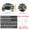 Cykelhjälmar Newboler Män Kvinnor Cykelhjälm med LED -bakre ljus Sport MTB Bicycle Helmet Road Bike Mountain Bike Helmet med Goggles 2022 P230419