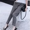 Women's Pants s YUDX Miyake pleated pants for woman 2023 summer cropped trousers solid color large size slim fit urban casual split 230419