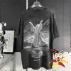 Men's T-Shirts 2023ss Vintage Washed Heavy Fabric T Shirt Men Women High Quality T-shirt Oversize Top Tees T230419