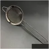 Colanders Strainers 304 Stainless Steel Strainer With Long Handle And Tapered Pointed Ears Flour Sieve Oil Spill Spoon Mes Dhgarden Dhrl6