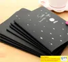 Notas de notas Diário Black Paper Book Sketch Notebook Desenho Pintura de Office Supplies School Stationery Gifts Planners