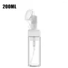 Bottiglie di stoccaggio Bottiglia erogatore di schiuma con spazzola portatile in silicone Mini pompa di sapone schiumogeno ricaricabile in plastica