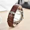 Men luxury designer Automatic quartz calendar watch Mens auto leather band 3 hands Watches O53