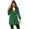 Vestes Femmes Dames imperméable léger pour femmes veste imperméable à capuche randonnée en plein air longue pluie vêtements de pluie actifs