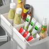 Storage Bottles Fridge Box Compartment Design Removable Divider Flexible Fixing Side Door Scallion Ginger Garlic Organizer