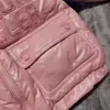 Crianças meninas designer m0ncler truyeres jaqueta jaqueta rosa jaqueta confortável puffer é feito de poliéster reciclado para crianças