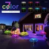 3PCSSolar 7 couleurs LED Jardin Lumières Méduse Lampe Décoration Énergie Solaire Étanche Extérieure Chemin Route Cour Partie Pelouse Lampes