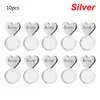 10pcs coeur amour magie des vitesses d'oreilleur d'oreille de boucle d'oreille soulève doss ajusté hypoallergénique oreille noix oreille lobe support bijoux de fabrication