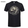 Men's T -skjortor Vintage Glory Bounds Motorcykel USA T Shirt Heavy Metal Men T Shirt Motor Topps 100 Cotton Retro Tees Male 230419