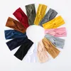 17Colors Solid Twist Sport Fashion Yoga Stretch Stirnbänder Frauen Turban Bandana Head Wrap Haarschmuck 0275