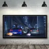 Paintings Car Wall Art Picture GTR R34 VS Supra Vehicle Modern Canvas Painting Poster And Print For Living Room Bedroom Home Decor