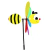 Decoratieve objecten Animal Bee zes kleuren driedimensionale windmolen Cartoon Kinderen Toys Home Garden Decoratie Wind Spinner Whirligig Yard Decor 230418