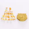 Ensembles de vêtements Lawadka été mince né bébé vêtements pour filles ensemble impression mini robe et PP shorts 2 pièces ensemble infantile bébé vêtements tenue 230418