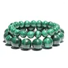 STRAND EST Women Bracelet Fashion Natural Stone Green Malachite Bead Charmed Strands Wrap gevlochten armbanden voor mannen sieraden