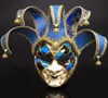 Italien Venice Style Mask 44 17cm Christmas Masquerade Full Face Antique Mask 3 Färger för Cosplay Night Club239J2334882