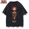 T-shirts pour hommes Cool Hommes Coton DennisRodman Portrait T-shirt À Manches Courtes Col Ras Du Cou Graphique Mode T-shirts Hip Hop Streetwear Tee J230419