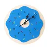 Wall Clocks Nordic Donut Shaped Clock Silent For Kids Room Children Restaurant