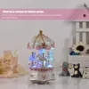 Jouet de Noël Dream de luxe 3 chevaux carrousel rotatif manège musique à enroulement avec changement de couleur coloré lumière lumineuse LED 231118