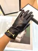 2023 Designer Sheepskin Handskar för kvinnor Män helt vävda handskar Nytt kashmirfoder för värme med låda