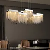 モダンラグジュアリークリスタルシャンデリアインテリア装飾クリエイティブな光沢LEDランプヴィラダイニングルームベッドルームリビングルームシャンデリア